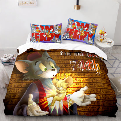 Parure de lit avec housse de couette et taies d'oreiller pour adolescents et adultes, taille King size, MHLS3016