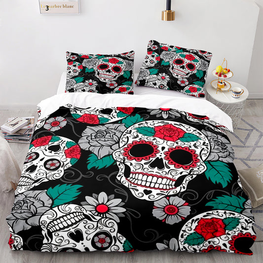 Parure de lit avec housse de couette et taies d'oreiller pour adolescents et adultes, taille King size, KL3016