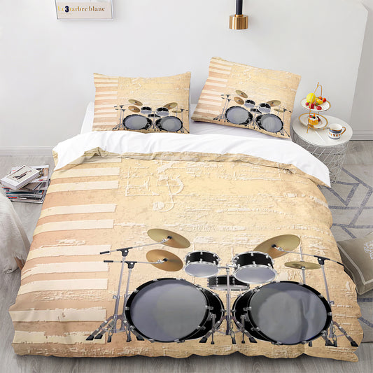 Parure de lit avec housse de couette et taies d'oreiller pour adolescents et adultes, taille King size, JZG3017