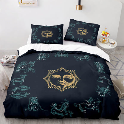 Parure de lit avec housse de couette et taies d'oreiller pour adolescents et adultes, taille King size, SEXZ3017