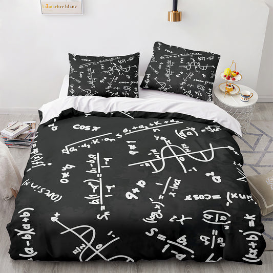 Parure de lit avec housse de couette et taies d'oreiller pour adolescents et adultes, taille King size, GS3017