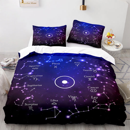 Parure de lit avec housse de couette et taies d'oreiller pour adolescents et adultes, taille King size, SEXZ3018