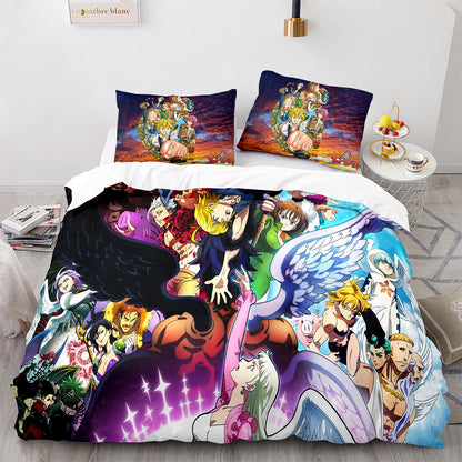 Cutom Bettbezug-Set Muster Chic Bettbezug King Size für Teenager Erwachsene Bettwäsche-Set mit Kissenbezügen QZZ3018