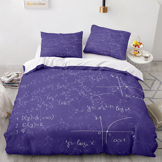 Parure de lit avec housse de couette et taies d'oreiller pour adolescents et adultes, taille King size, GS3018