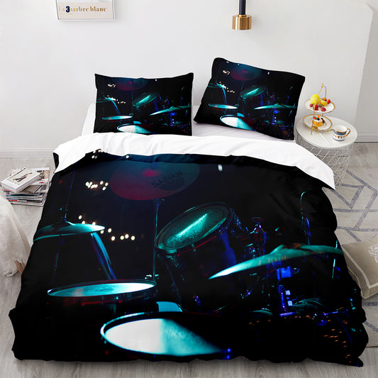 Parure de lit avec housse de couette et taies d'oreiller pour adolescents et adultes, taille King size, JZG3018