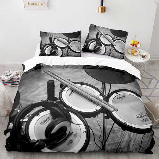 Parure de lit avec housse de couette et taies d'oreiller pour adolescents et adultes, taille King size, JZG3019
