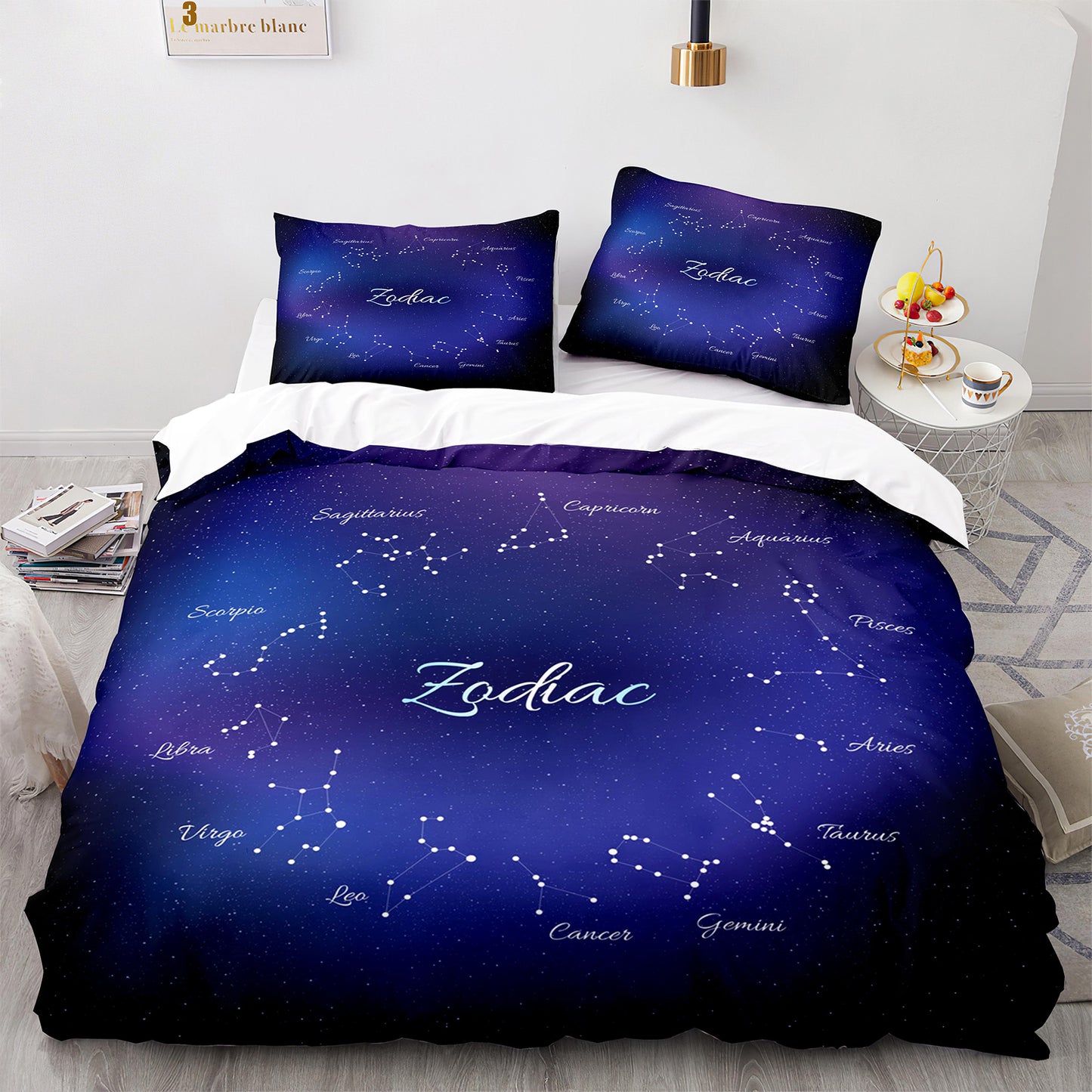 Parure de lit avec housse de couette et taies d'oreiller pour adolescents et adultes, taille King size, SEXZ3019