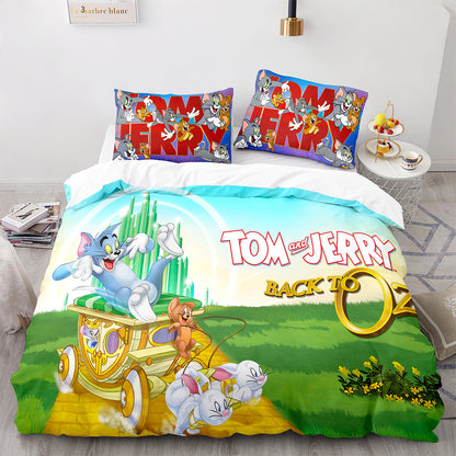 Parure de lit avec housse de couette et taies d'oreiller pour adolescents et adultes, taille King size, MHLS3020