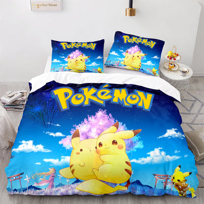 Parure de lit avec housse de couette et taies d'oreiller pour adolescents et adultes, taille King size, PKQ3025