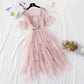 Robe en maille de dentelle Mori Sweet Cake Dress 4361
