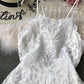 Robe sexy dos nu slim taille haute jupe de plage à bretelles 3131