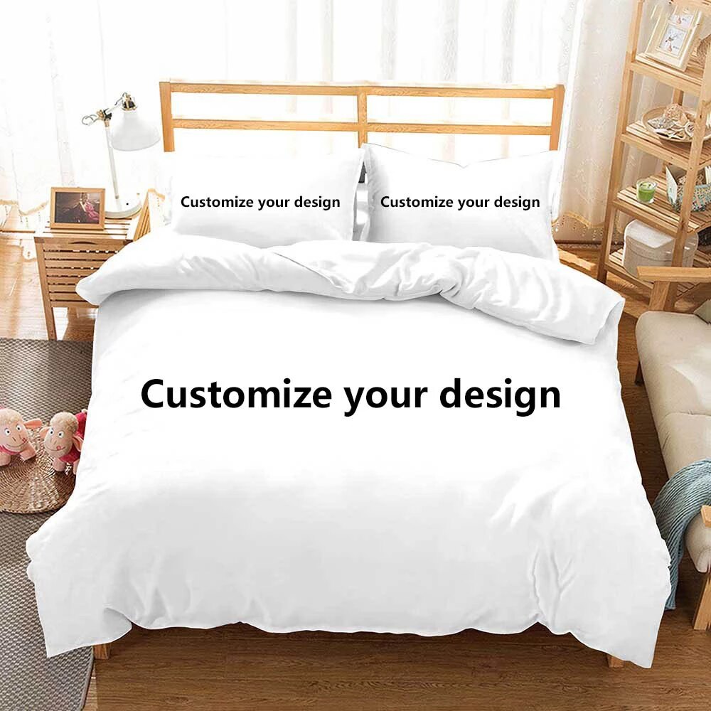 Housse de couette personnalisée avec logo photo pour garçons et filles, ensemble de literie sur mesure à faire soi-même, parure de lit design, housse de couette Queen Size dc1