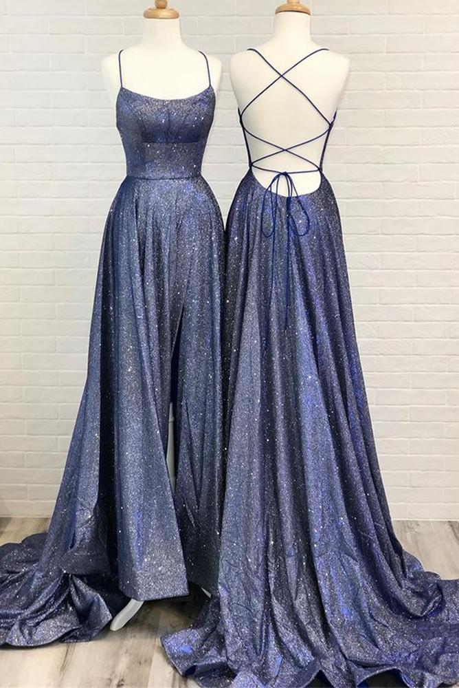 Sparkly Prom Dresses Long with Lace up Back gh1159