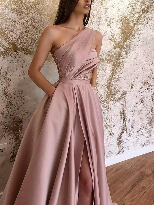 Woman Sexy Split Off-the-shoulder Maxi Evening Dress gh1173