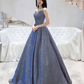 Charming V-Neckline Sequins Long Simple Party Dresss, New Shiny Prom Dress Formal Dress gh250