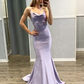 Light Purple Mermaid Spaghetti-Straps Prom Dress gh743