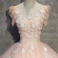 Eelgant Pink Round Neckline Prom Dress, Pink Sweet 16 Dresses  gh397