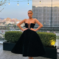 Strapless Short Prom Dress A-Line With Pockets gh789