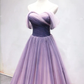 Belle robe de soirée trapèze longue en tulle dégradé, robe de soirée en cœur gh444
