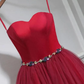 Süßes rotes Tüll-Schatz-Heimkehrkleid, rotes Partykleid gh422