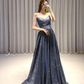 Charming V-Neckline Sequins Long Simple Party Dresss, New Shiny Prom Dress Formal Dress gh250