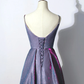 Belle robe de soirée longue à bretelles, robe de bal longue au sol à décolleté en cœur gh268
