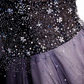 Charming Purple Gradient Tulle V-Neckline Long Party Dress, A-Line Prom Dress gh244