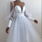 Lizakosht A line Evening Dress Promdress Short Simple Evening Gown Long Sleeves Robe De Soiree Formal Party Dresses Custom made gh817