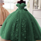 Robe de soirée longue sans bretelles à appliques florales bleues magnifiques et exquises, robe de quinceanera, robe douce de 16 ans, gh930