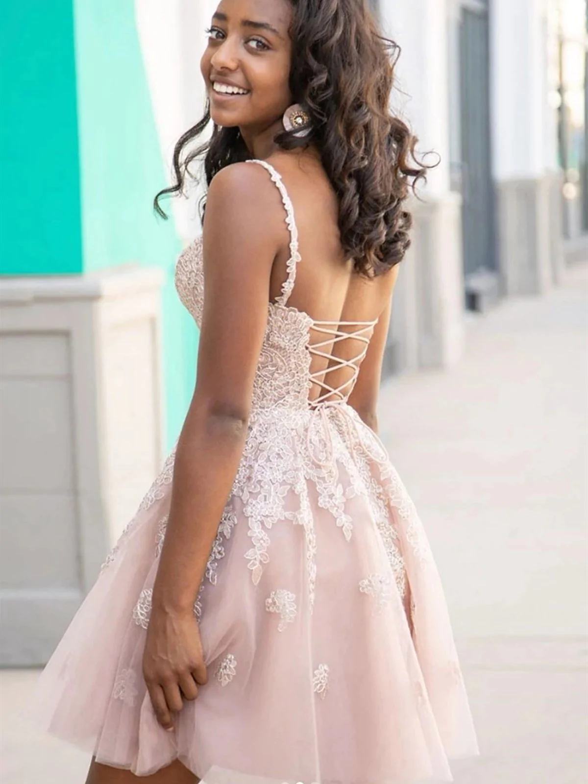 Short Pink Cheap Prom Dresses