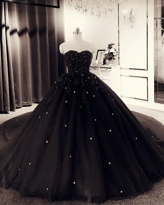 Black quinceanera ball gown dresses prom Dresses gh2133 – girlhomeshops