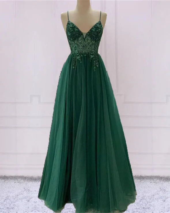 Emerald Green Tulle Dress