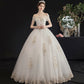 White tulle lace long ball gown dress formal dress  10116