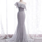 Mermaid sequins long prom dress evening dress  8440