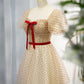 Cute tulle long A line prom dress evening dress  8811