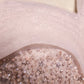 Pink tulle beads long prom dress A line evening dress  8648
