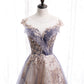 Stylish tulle sequins long prom dress formal dress  8368