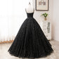 Robe de bal longue en tulle noir, robe de soirée noire 8456