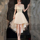 Cute tulle high low prom dress homecoming dress  8807