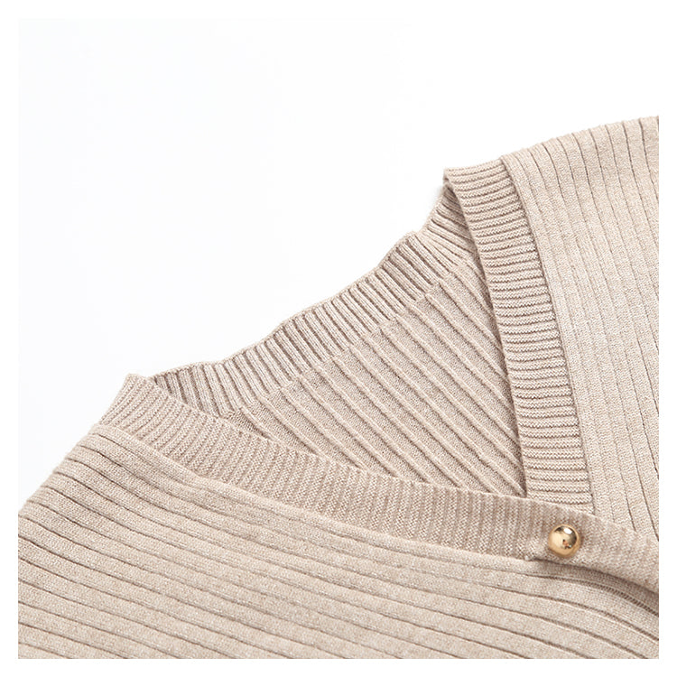 Plissierter Schnürpullover mit unregelmäßigem Nischendesign 7723
