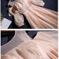 Pink tulle sequins long prom dress  8348