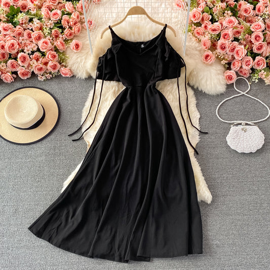 Cute A line short dress fashion dress  451