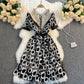 Cute lace short A line dress fashion dress  426