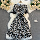 Cute lace short A line dress fashion dress  426