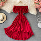 Cute A line high low dress fashion dress  622