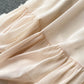 Sweet lace V-neck slim mid-length french gentle chiffon dress  609