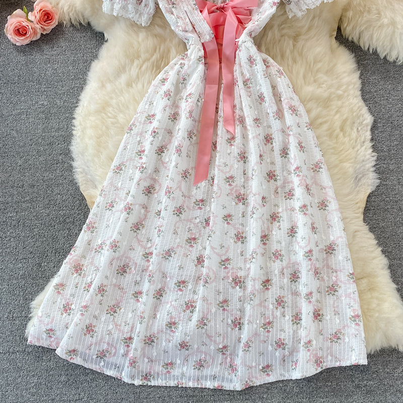 Sweet floral A line dress fashion dress  511