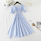 Cute irregular A line dress fashion dress  477