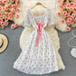 Sweet floral A line dress fashion dress  511