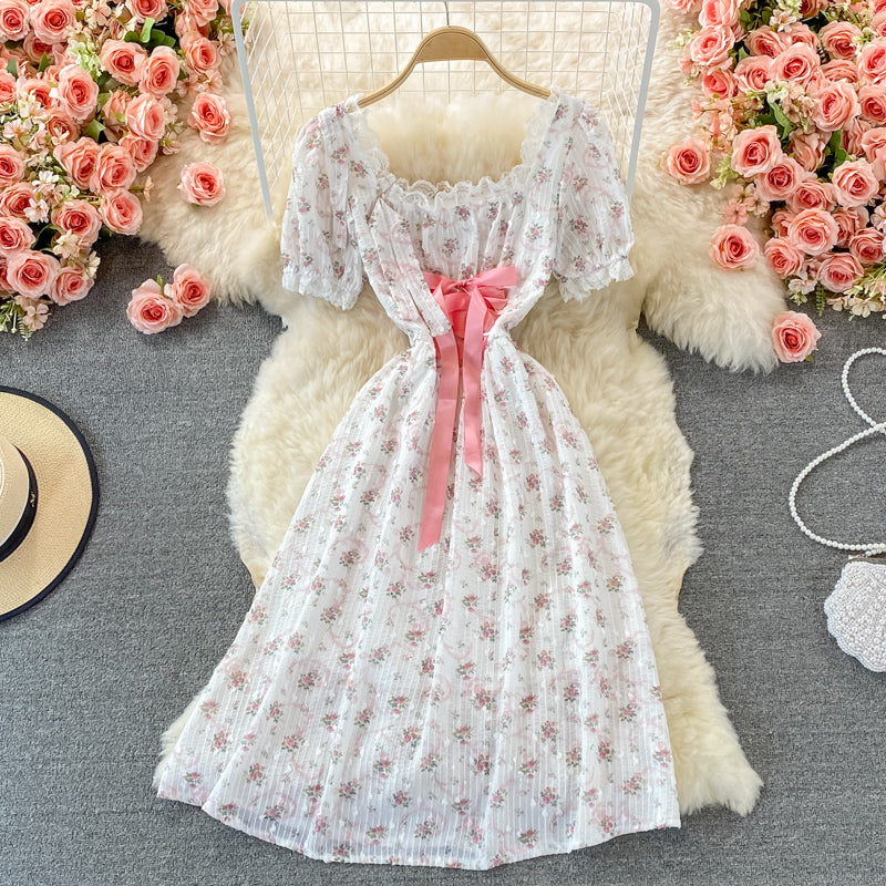 Sweet floral A line dress fashion dress  511